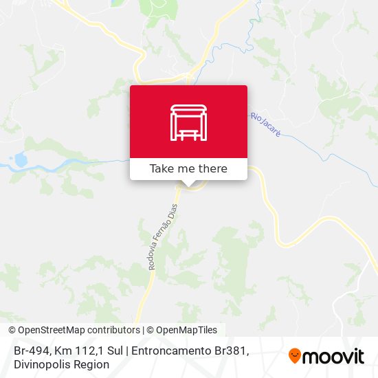 Br-494, Km 112,1 Sul | Entroncamento Br381 map