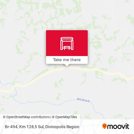 Br-494, Km 128,5 Sul map