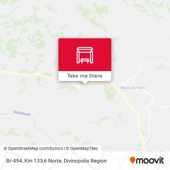 Br-494, Km 133,6 Norte map