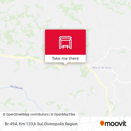 Br-494, Km 133,6 Sul map