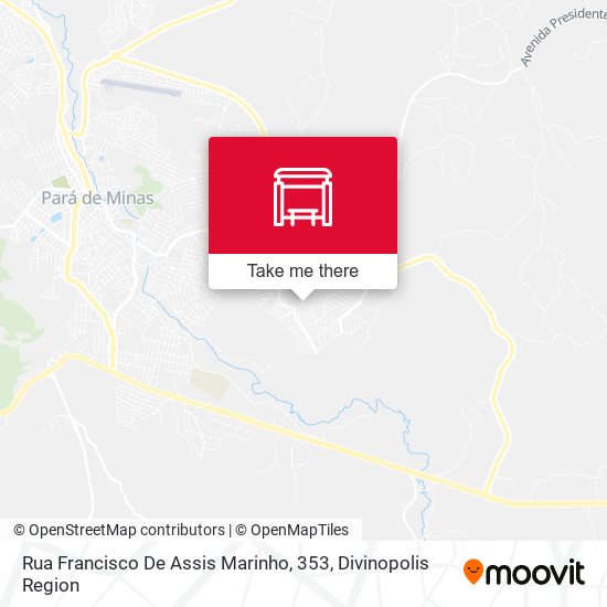 Rua Francisco De Assis Marinho, 353 map
