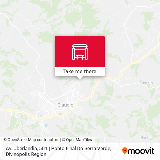 Av. Uberlândia, 501 | Ponto Final Do Serra Verde map