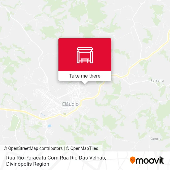 Rua Rio Paracatu Com Rua Rio Das Velhas map