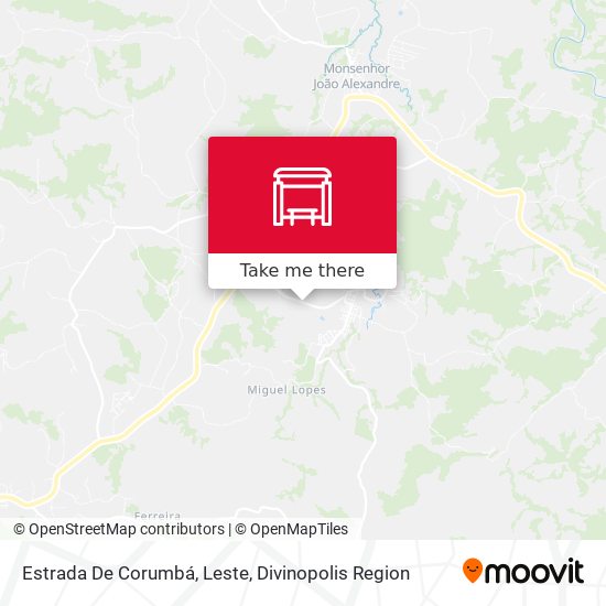Estrada De Corumbá, Leste map