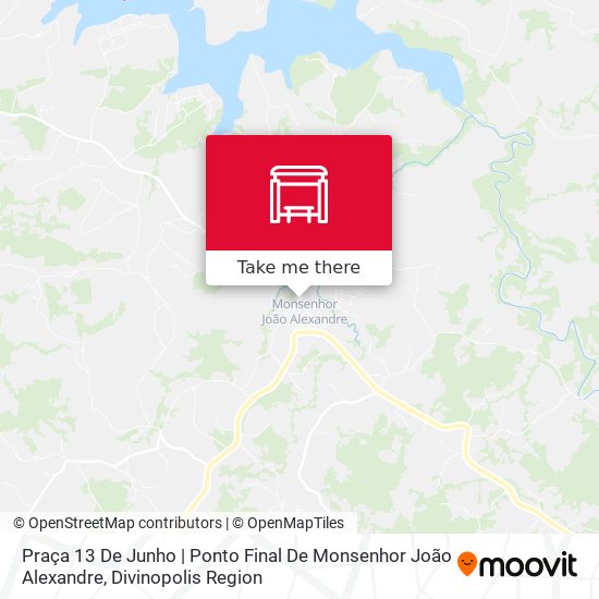 Mapa Praça 13 De Junho | Ponto Final De Monsenhor João Alexandre