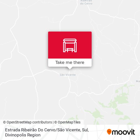 Estrada Ribeirão Do Cervo / São Vicente, Sul map