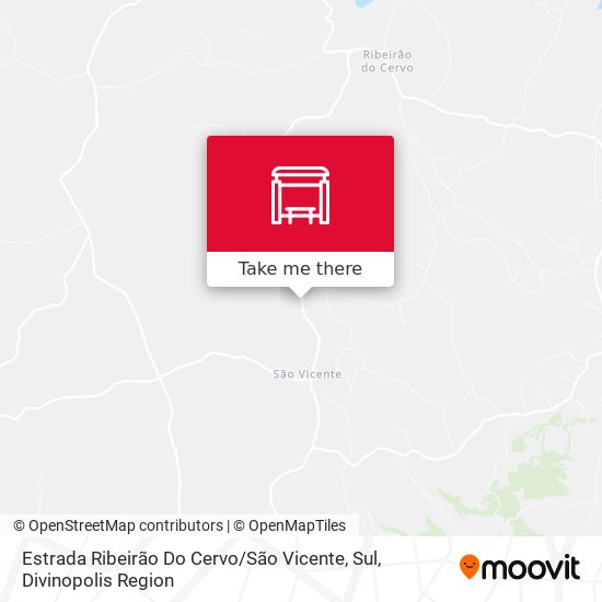 Estrada Ribeirão Do Cervo / São Vicente, Sul map