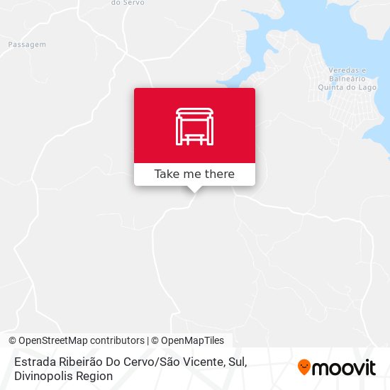 Estrada Ribeirão Do Cervo / São Vicente, Sul map