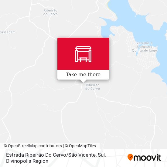 Estrada Ribeirão Do Cervo / São Vicente, Sul map