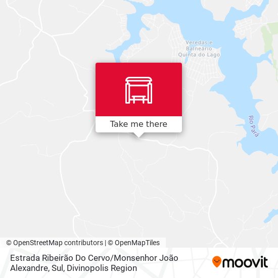 Estrada Ribeirão Do Cervo / Monsenhor João Alexandre, Sul map