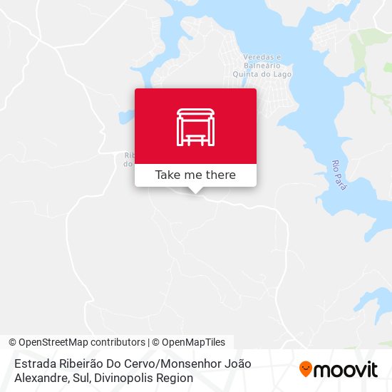 Estrada Ribeirão Do Cervo / Monsenhor João Alexandre, Sul map