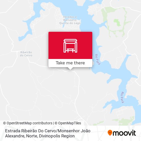Estrada Ribeirão Do Cervo / Monsenhor João Alexandre, Norte map