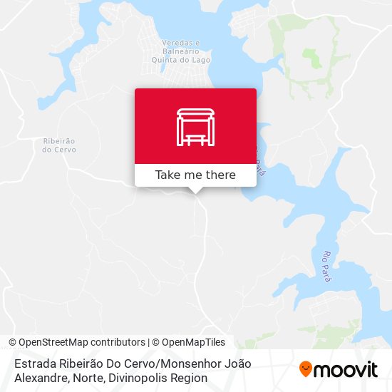 Estrada Ribeirão Do Cervo / Monsenhor João Alexandre, Norte map