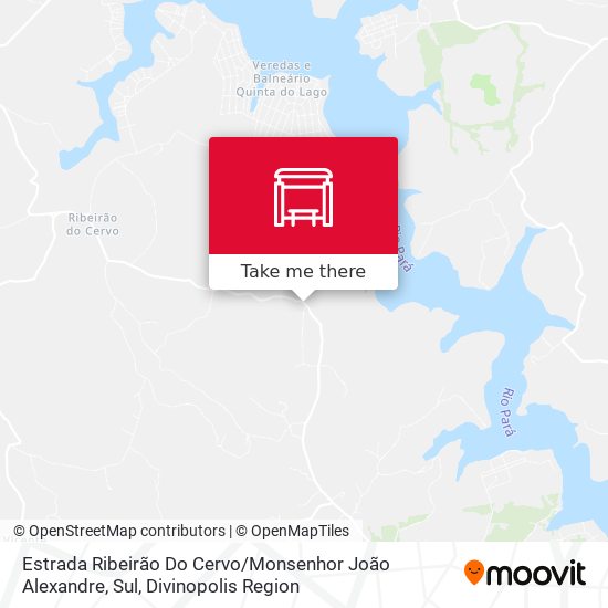 Estrada Ribeirão Do Cervo / Monsenhor João Alexandre, Sul map