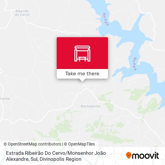 Estrada Ribeirão Do Cervo / Monsenhor João Alexandre, Sul map