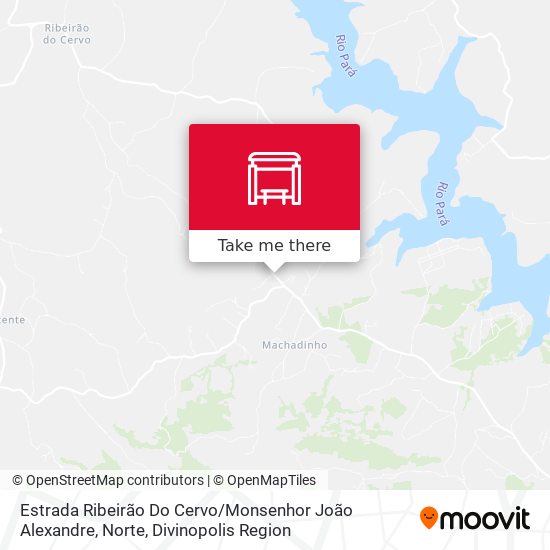 Estrada Ribeirão Do Cervo / Monsenhor João Alexandre, Norte map
