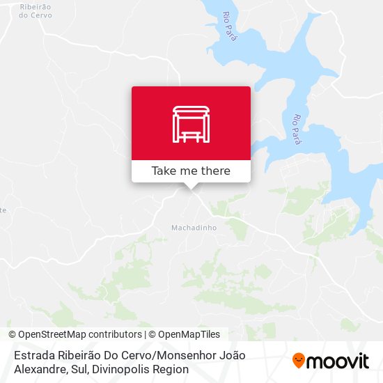 Estrada Ribeirão Do Cervo / Monsenhor João Alexandre, Sul map