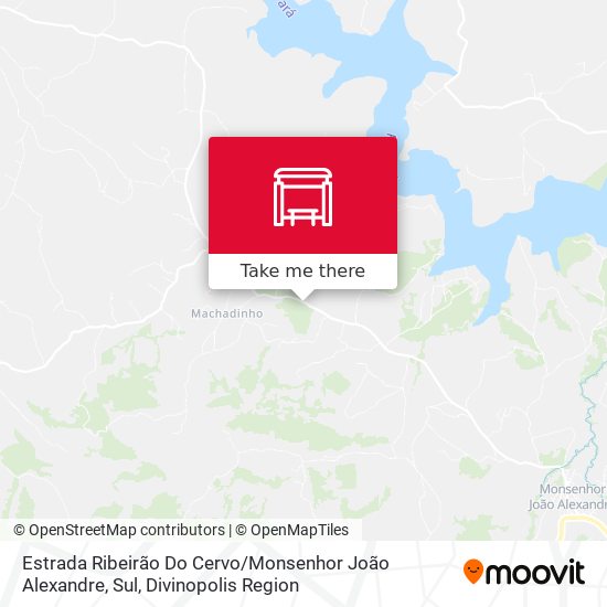 Estrada Ribeirão Do Cervo / Monsenhor João Alexandre, Sul map