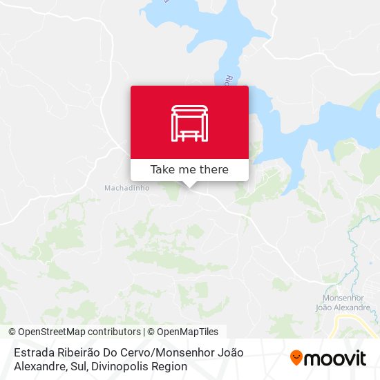 Estrada Ribeirão Do Cervo / Monsenhor João Alexandre, Sul map