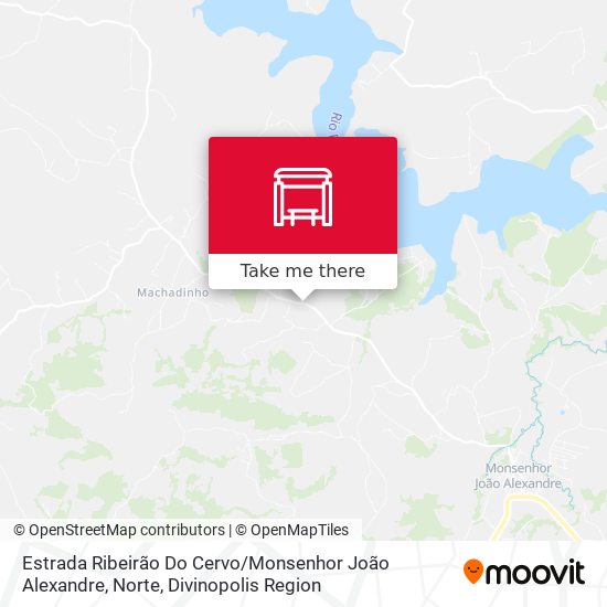 Estrada Ribeirão Do Cervo / Monsenhor João Alexandre, Norte map