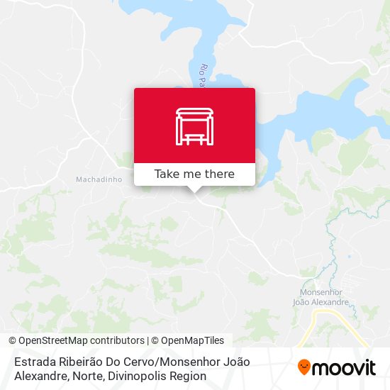 Estrada Ribeirão Do Cervo / Monsenhor João Alexandre, Norte map