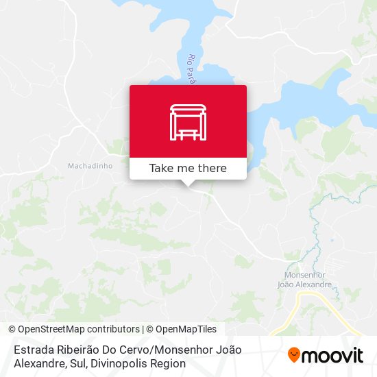 Estrada Ribeirão Do Cervo / Monsenhor João Alexandre, Sul map