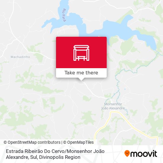 Estrada Ribeirão Do Cervo / Monsenhor João Alexandre, Sul map