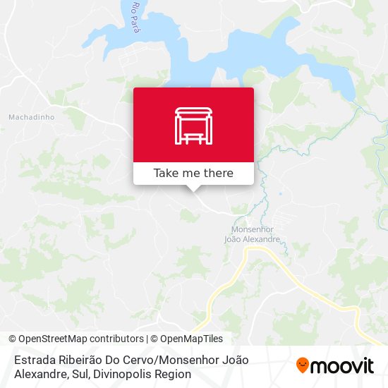 Estrada Ribeirão Do Cervo / Monsenhor João Alexandre, Sul map
