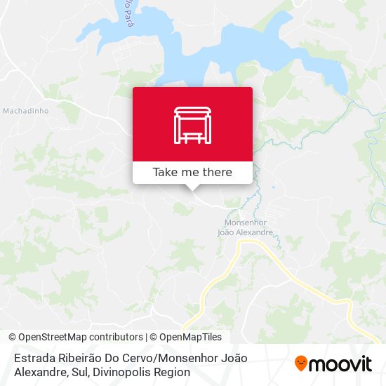 Estrada Ribeirão Do Cervo / Monsenhor João Alexandre, Sul map
