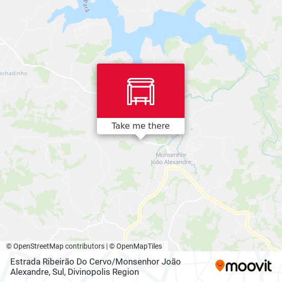 Estrada Ribeirão Do Cervo / Monsenhor João Alexandre, Sul map