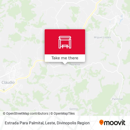 Estrada Para Palmital, Leste map