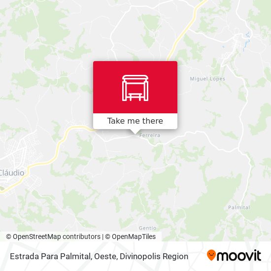 Estrada Para Palmital, Oeste map