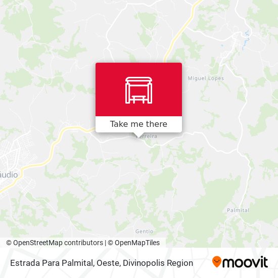 Estrada Para Palmital, Oeste map
