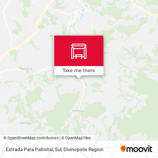 Estrada Para Palmital, Sul map