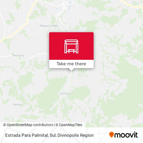 Estrada Para Palmital, Sul map