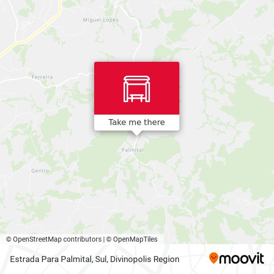 Estrada Para Palmital, Sul map
