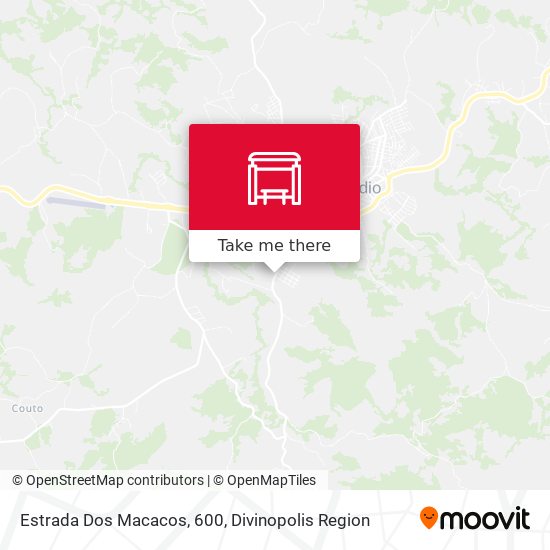 Estrada Dos Macacos, 600 map