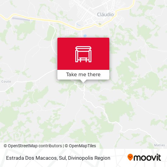 Estrada Dos Macacos, Sul map
