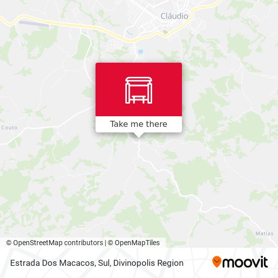 Estrada Dos Macacos, Sul map
