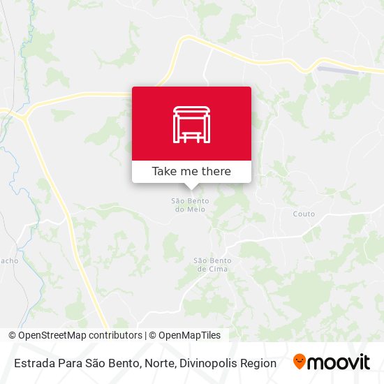Estrada Para São Bento, Norte map