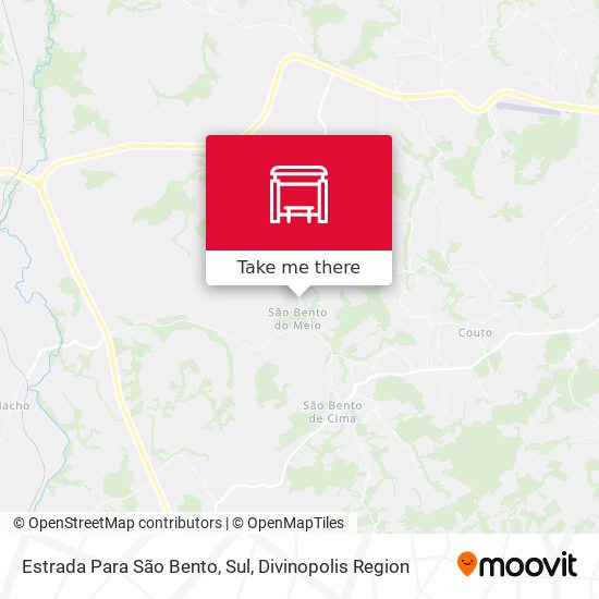 Estrada Para São Bento, Sul map