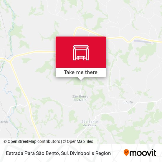 Estrada Para São Bento, Sul map