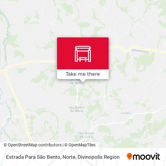 Estrada Para São Bento, Norte map