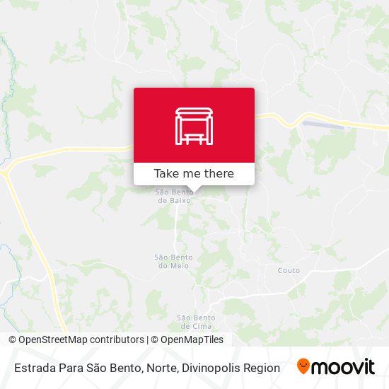Estrada Para São Bento, Norte map