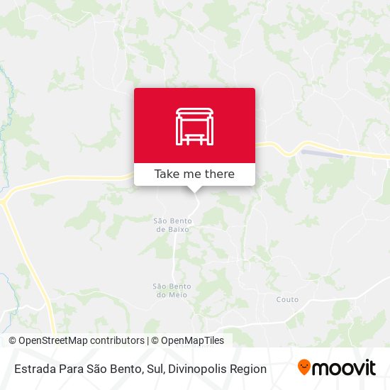 Estrada Para São Bento, Sul map