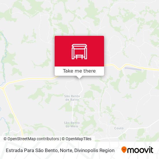 Estrada Para São Bento, Norte map