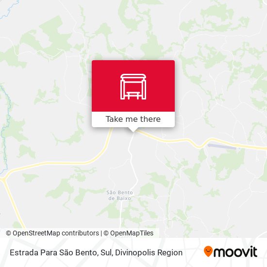 Estrada Para São Bento, Sul map