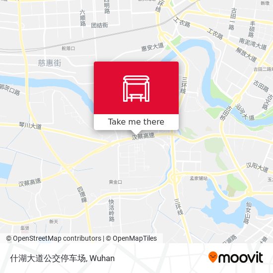 什湖大道公交停车场 map