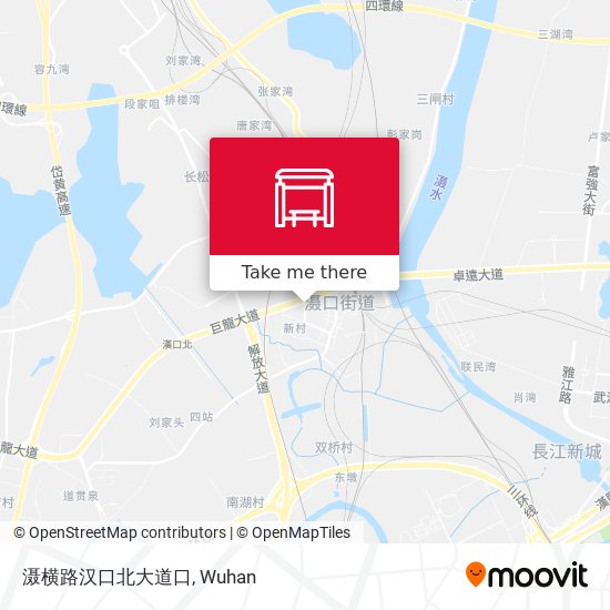 滠横路汉口北大道口 map