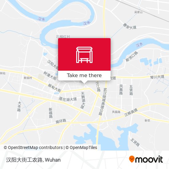 汉阳大街工农路 map